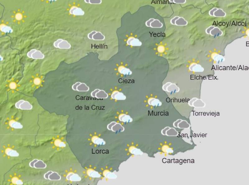 Murcia weekend weather May 25-28: More rain forecast to continue into next week