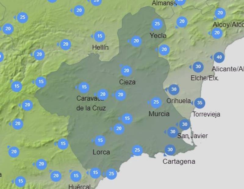 What to expect from the Murcia weather forecast this week: June 24-30