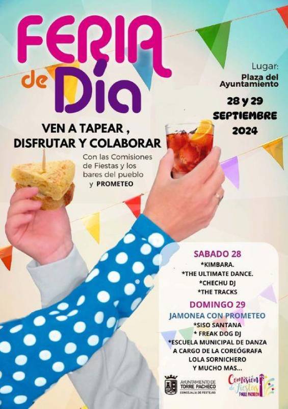 September 28 and 29 Feria del Dia Plaza de Ayuntamiento Torre Pachecco