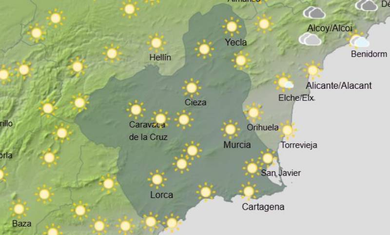 Rain, storms and chilly weather: Murcia forecast December 10-15