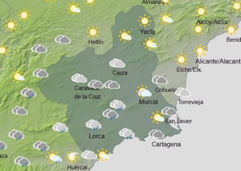 Murcia weekly weather forecast February 3-9: Temperatures stay chilly on another calm week