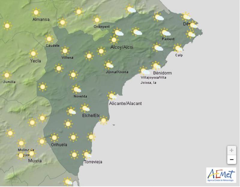 Bright and breezy: Alicante weather forecast February 3-6