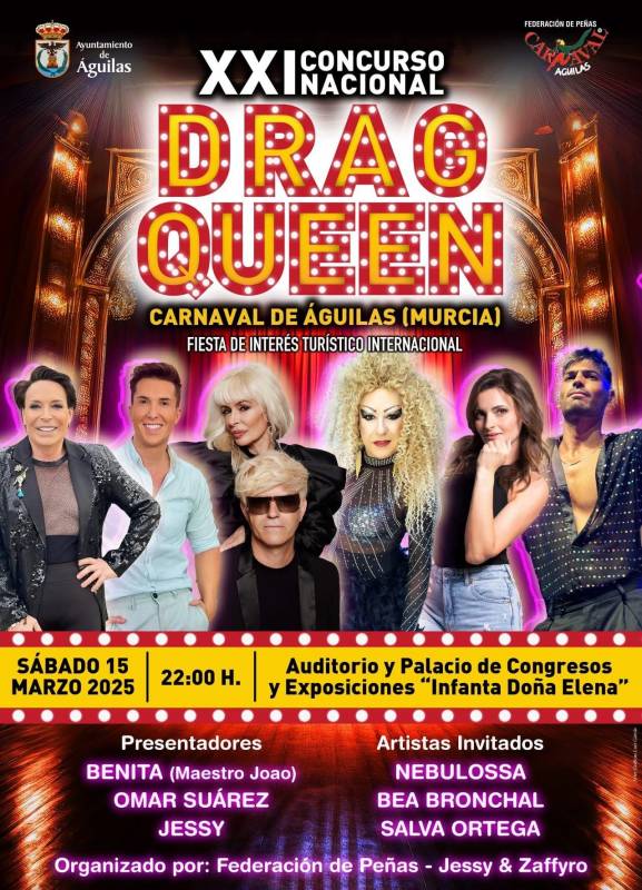 March 15 National drag queen contest in Aguilas