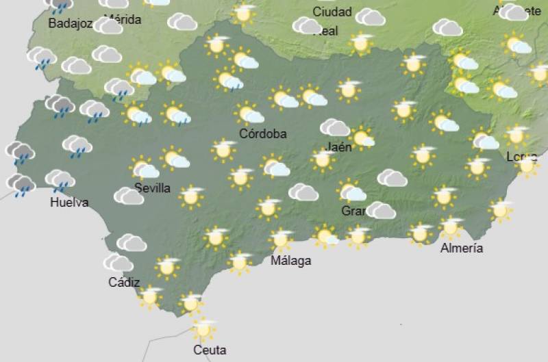 Andalucía weather forecast March 17 - March 20: Heavy rain, storms and strong winds