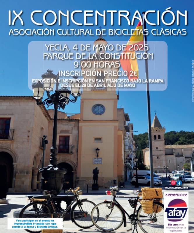 May 4 Classic bicycle rally in Yecla