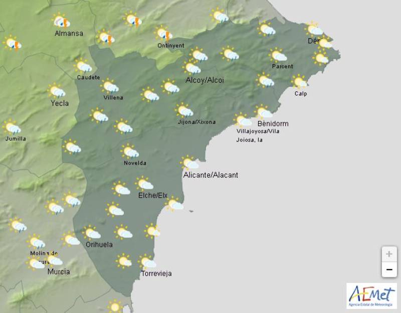 Alicante weekend weather forecast May 8-11: Stormy start before a calmer weekend