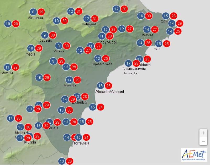 Temperatures approach 30ºC: Alicante weekend weather May 22-25