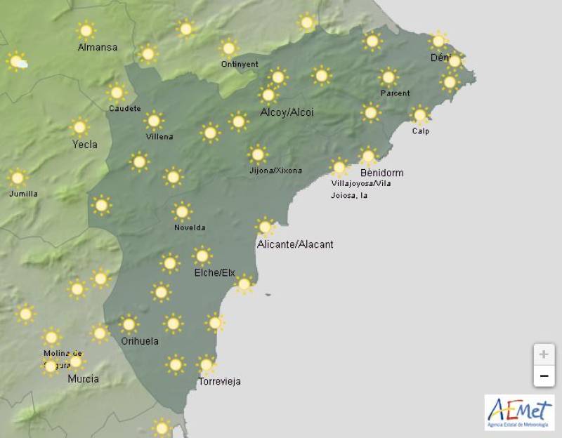 Temperatures approach 30ºC: Alicante weekend weather May 22-25