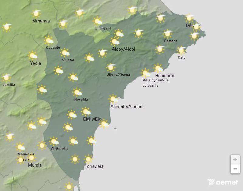 Sunny, warm and dry this weekend: Alicante weather forecast June 5-8