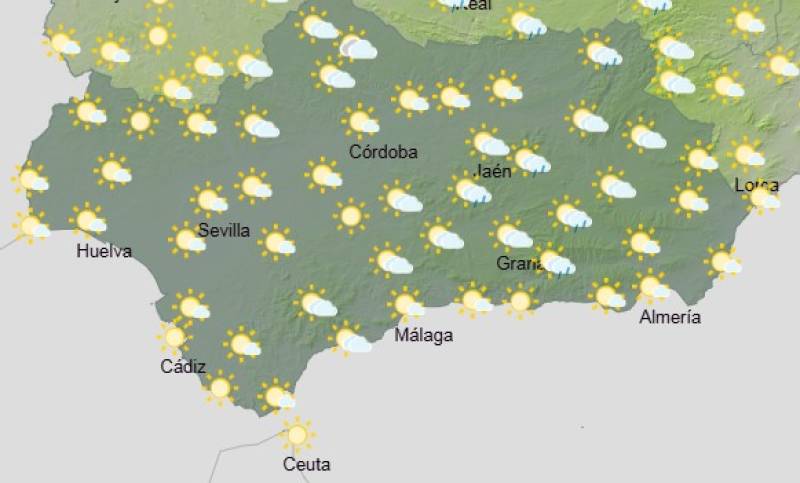 Andalucía weekly weather forecast June 9-12: Inland heat, hazy skies and a few mountain storms