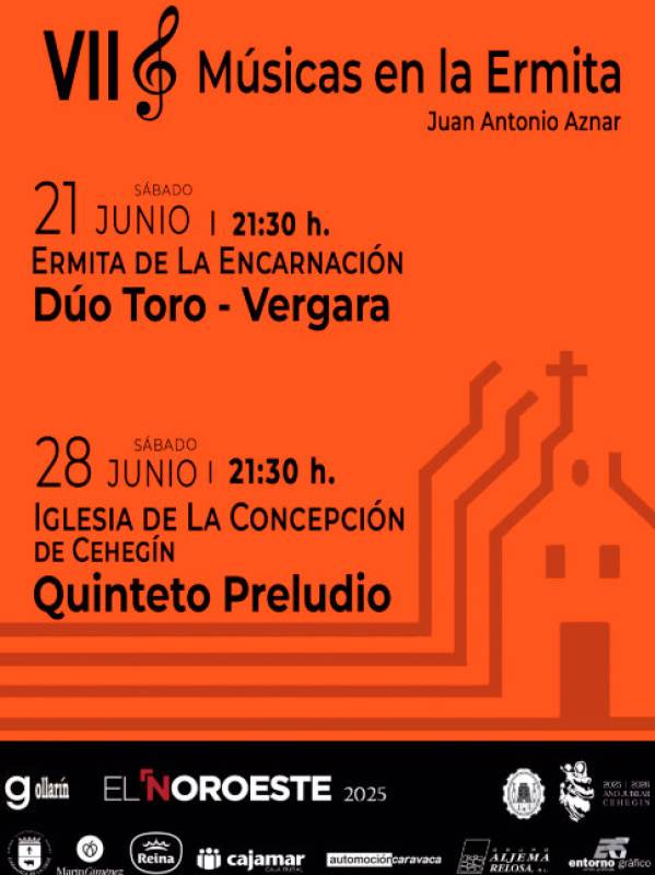 June 21 Free atmospheric concert at the small church of La Encarnación in Caravaca