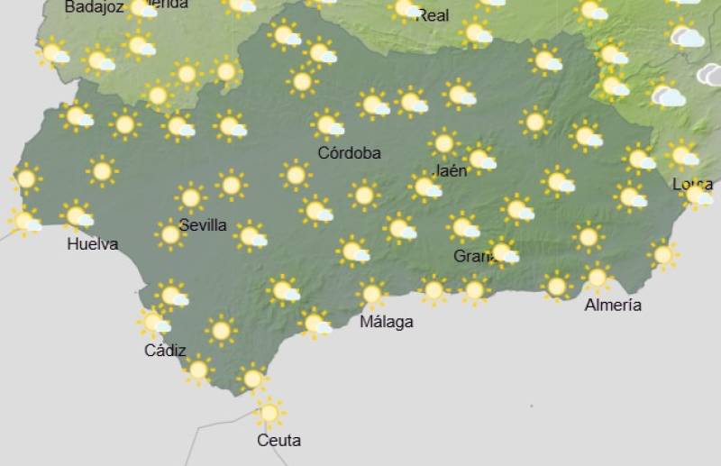 Andalucía weather forecast September 11-14: Sunshine and warmth with coastal clouds later