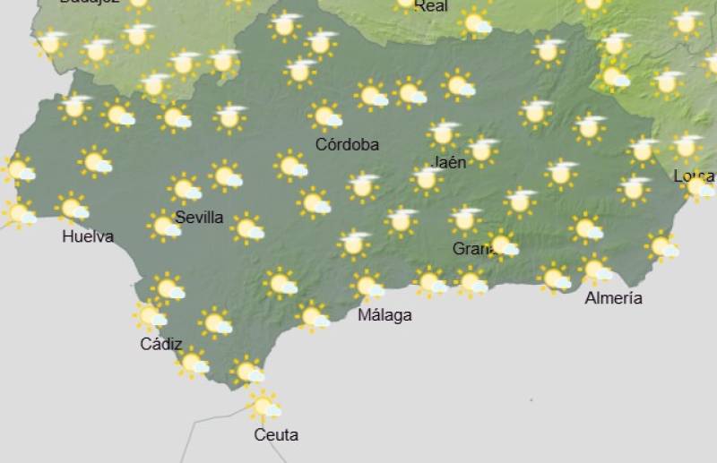 Andalucía weather forecast September 11-14: Sunshine and warmth with coastal clouds later