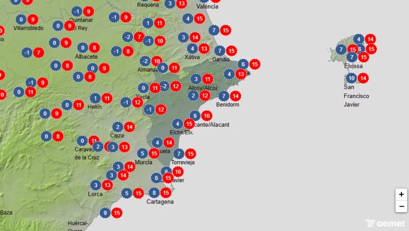 Christmas week brings cooler days and some rain: Alicante weather forecast December 22-28