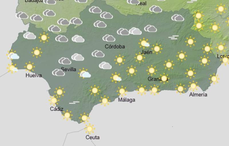 Andalucía weekly weather forecast February 16-19: Spring-like warmth with brisk winds
