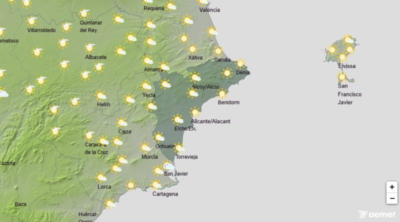 Sunny settled weather to continue: Alicante weekly forecast for February 23-26