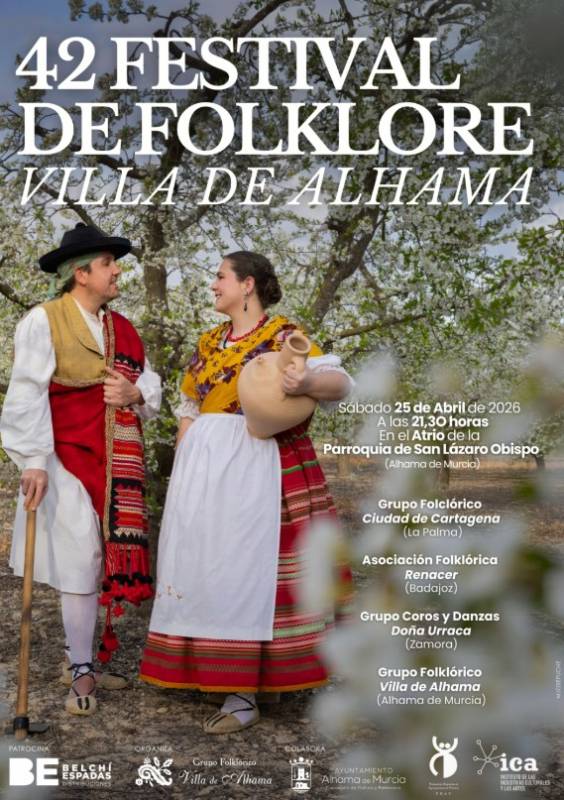 April 25 National folk music and dance festival in Alhama de Murcia