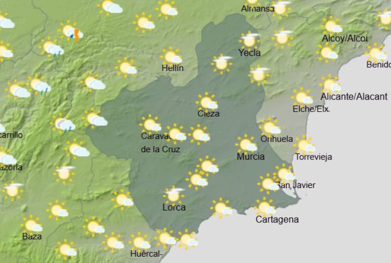 Murcia weekend weather forecast April 16-19: The summer starts here!