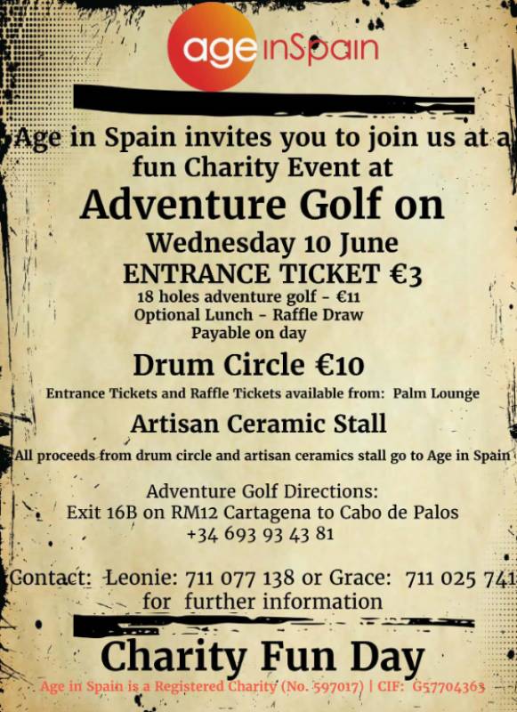 June 10 Charity Fun Day at La Manga Adventure Golf
