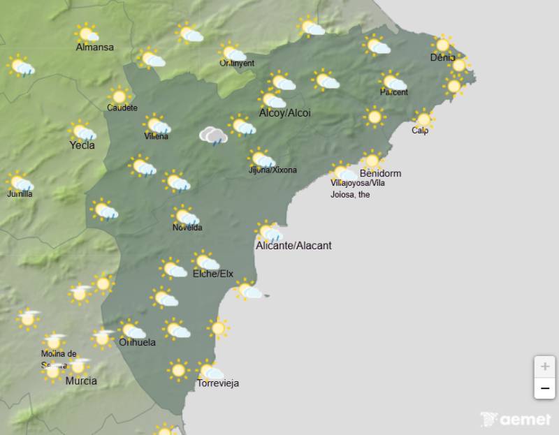 Thunderstorms bring relief mid-week: Alicante weather forecast June 29-July 2
