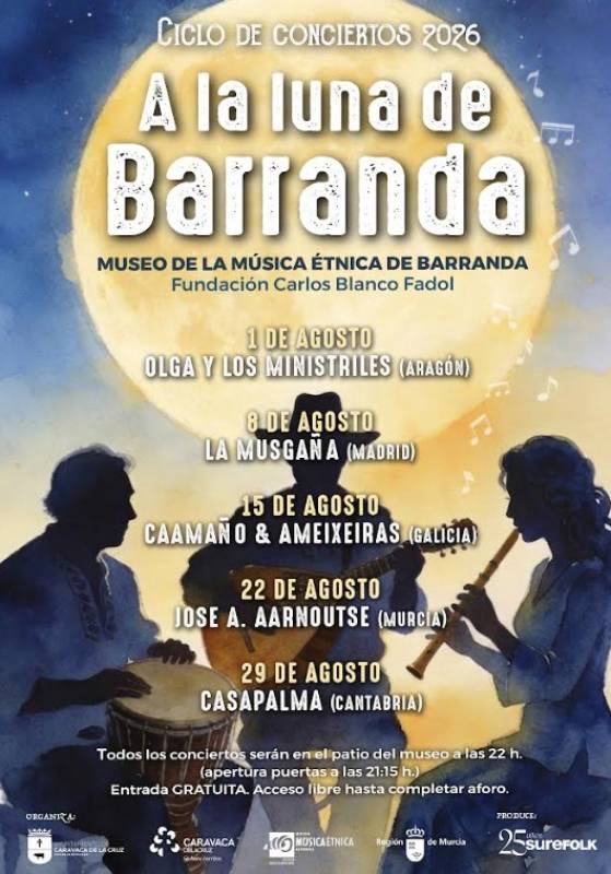August 22 José A. Aarnoutse at the A la luna de Barranda festival in Caravaca