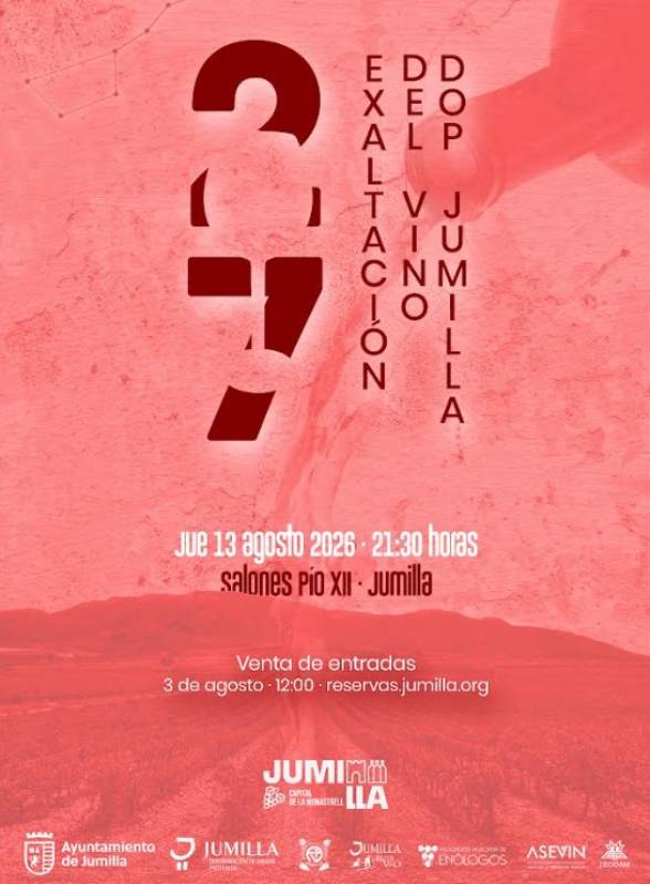 August 13 The Exaltation of Wine evening opens the annual Vendimia fiestas in Jumilla