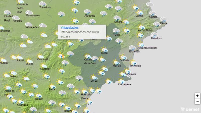 Murcia weather forecast October 15-18: Thunderstorms and a drop in temperatures
