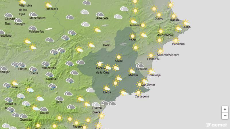 Murcia weather forecast October 19-22: Yellow weather warnings as rain continues after weekend storms