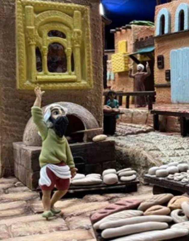 Córdoba's Rute's giant chocolate nativity scene opens with a Mediterranean theme